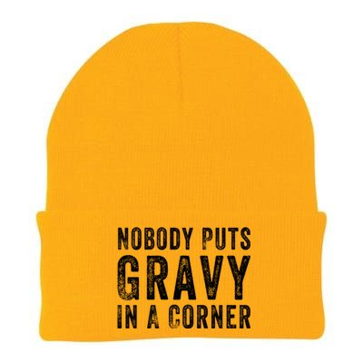 Nobody Puts Gravy In A Corner Gift Knit Cap Winter Beanie