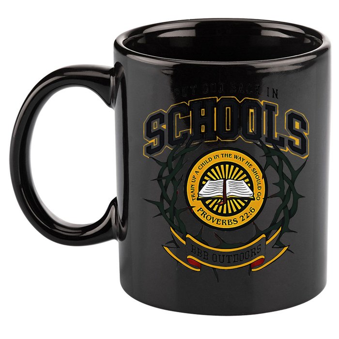 Nice Put God Back In Schools Bbb Outdoors 11oz C Handle Ceramic Mug