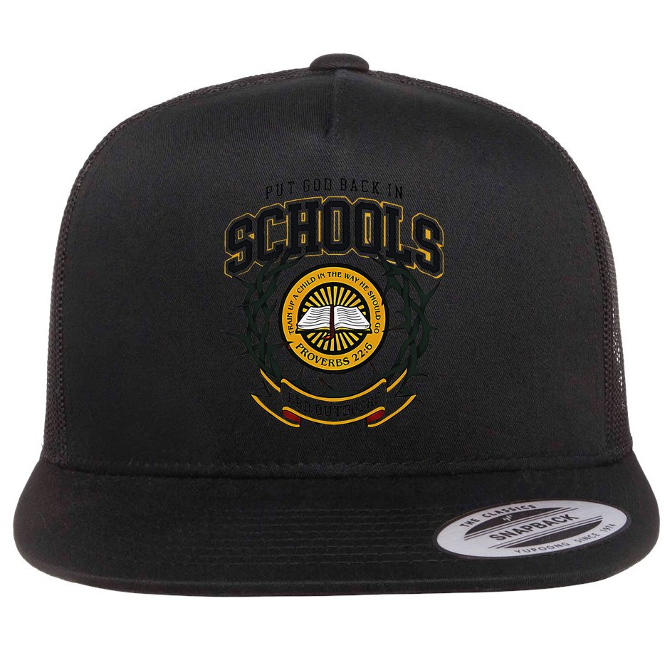 Nice Put God Back In Schools Bbb Outdoors Flat Bill Trucker Hat