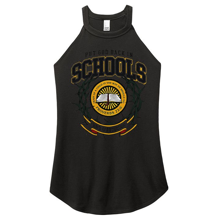Nice Put God Back In Schools Bbb Outdoors Women's Perfect Tri Rocker Tank