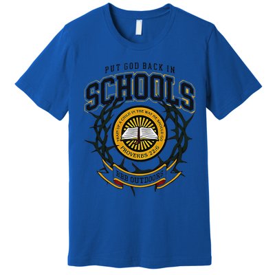 Nice Put God Back In Schools Bbb Outdoors Premium T-Shirt