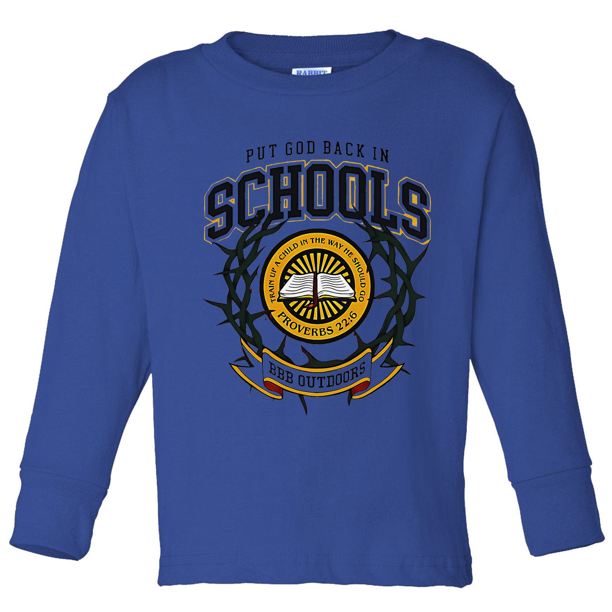 Nice Put God Back In Schools Bbb Outdoors Toddler Long Sleeve Shirt