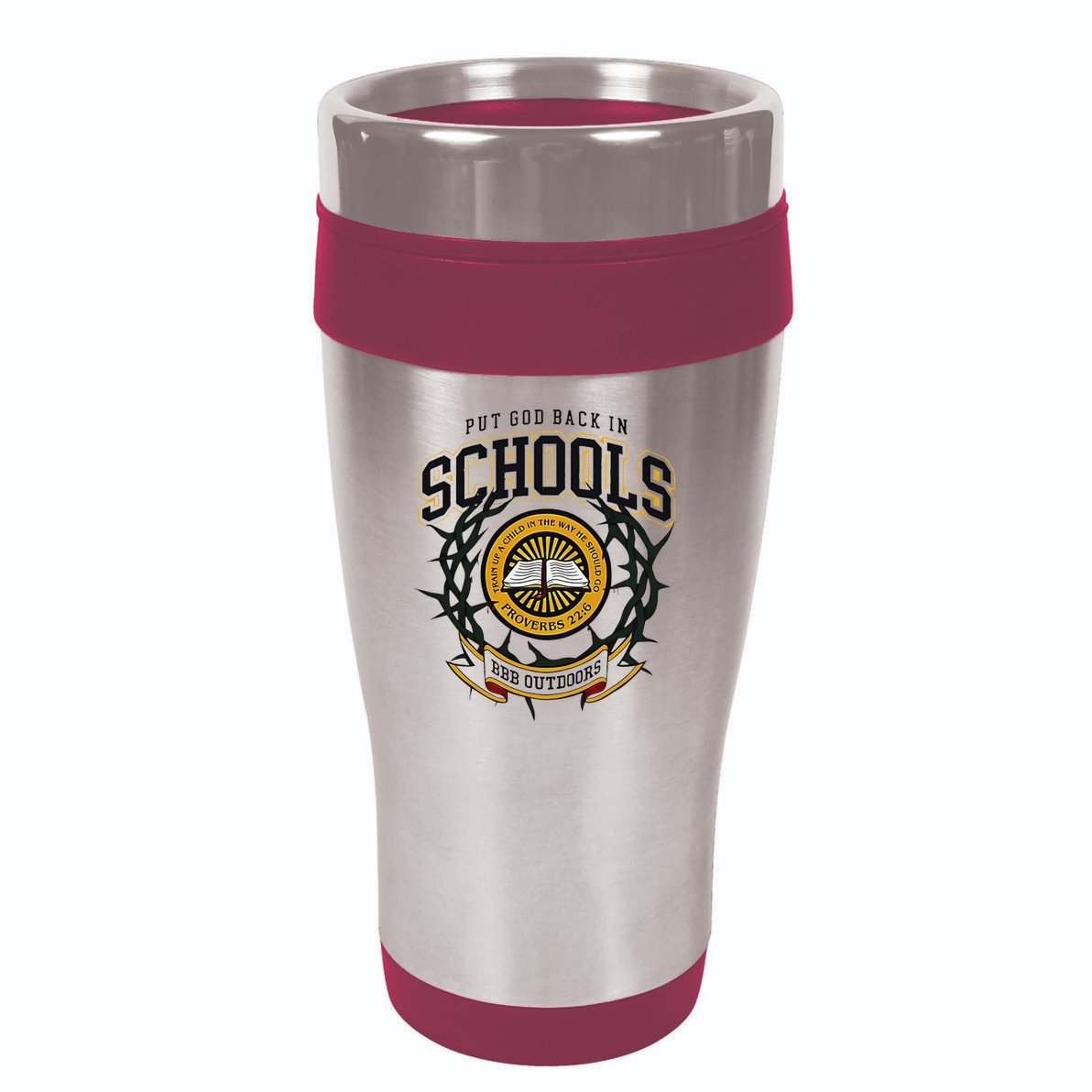 Nice Put God Back In Schools Bbb Outdoors 16oz Travel Tumbler