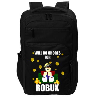 Noob & Professional Gamer Will Do Chores For Robux Impact Tech Backpack