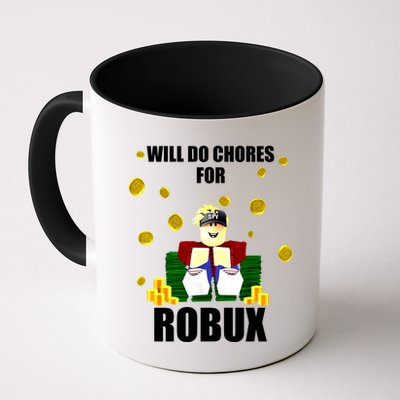 Noob & Professional Gamer Will Do Chores For Robux Mug