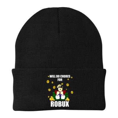 Noob & Professional Gamer Will Do Chores For Robux Beanie
