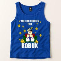 Noob & Professional Gamer Will Do Chores For Robux Tank Top