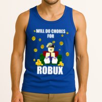 Noob & Professional Gamer Will Do Chores For Robux Tank Top