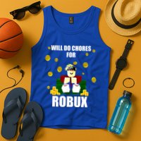 Noob & Professional Gamer Will Do Chores For Robux Tank Top