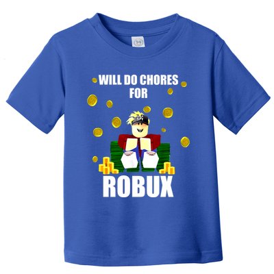 Noob & Professional Gamer Will Do Chores For Robux Toddler T-Shirt