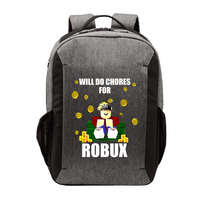 Noob & Professional Gamer Will Do Chores For Robux Vector Backpack