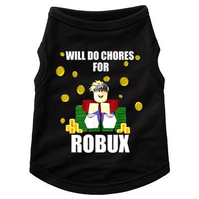 Noob & Professional Gamer Will Do Chores For Robux Funny Doggie Tank