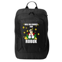 Noob & Professional Gamer Will Do Chores For Robux Funny City Backpack