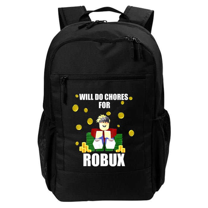 Noob & Professional Gamer Will Do Chores For Robux Funny Backpack