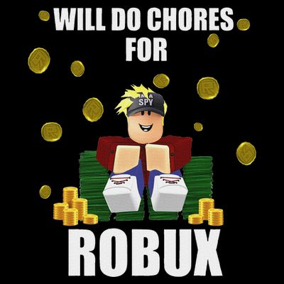 Noob & Professional Gamer Will Do Chores For Robux Funny T-Shirt