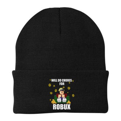 Noob & Professional Gamer Will Do Chores For Robux Funny Beanie