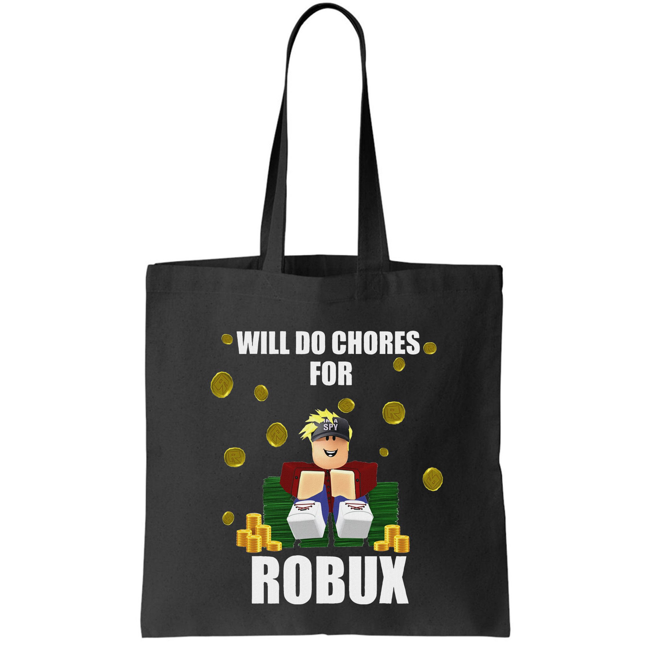 Noob & Professional Gamer Will Do Chores For Robux Funny Bag