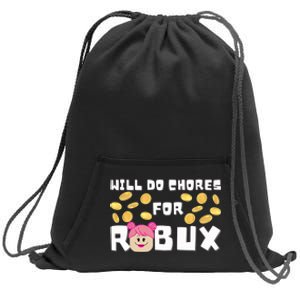 Noob & Professional Gamer Will Do Chores Sweatshirt Cinch Pack Bag