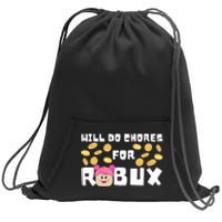 Noob & Professional Gamer Will Do Chores Sweatshirt Cinch Pack Bag