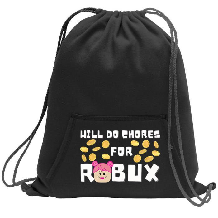 Noob & Professional Gamer Will Do Chores Sweatshirt Cinch Pack Bag