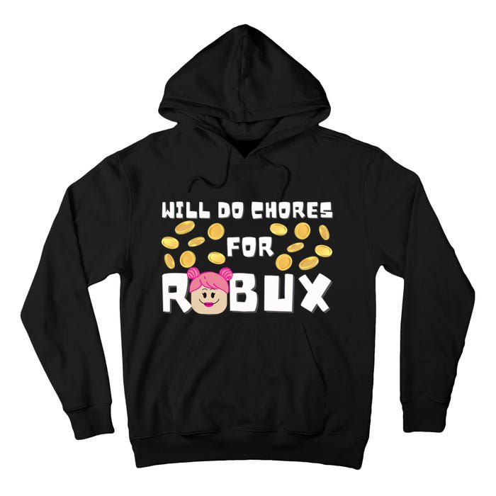 Noob & Professional Gamer Will Do Chores Tall Hoodie