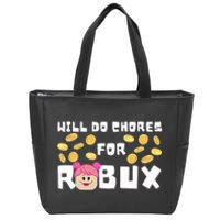 Noob & Professional Gamer Will Do Chores Zip Tote Bag