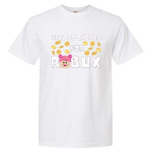 Noob & Professional Gamer Will Do Chores Garment-Dyed Heavyweight T-Shirt