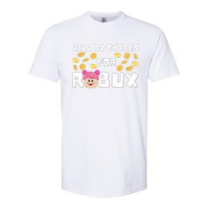 Noob & Professional Gamer Will Do Chores Softstyle CVC T-Shirt