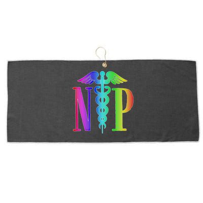 Nurse Practitioner Gift Caduceus Np Degree Proud Nursing Gift Large Microfiber Waffle Golf Towel