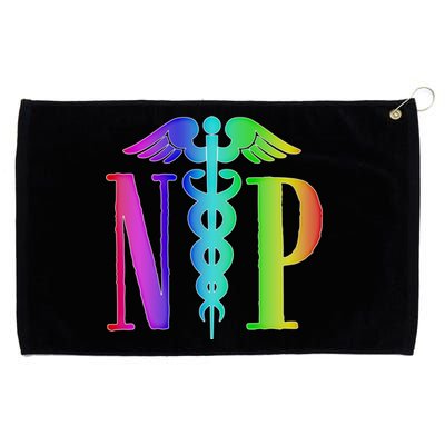 Nurse Practitioner Gift Caduceus Np Degree Proud Nursing Gift Grommeted Golf Towel