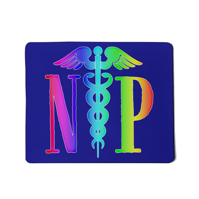 Nurse Practitioner Gift Caduceus Np Degree Proud Nursing Gift Mousepad