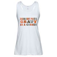 Nobody Puts Gravy In A Corner Funny Thanksgiving Dinner Ladies Essential Flowy Tank