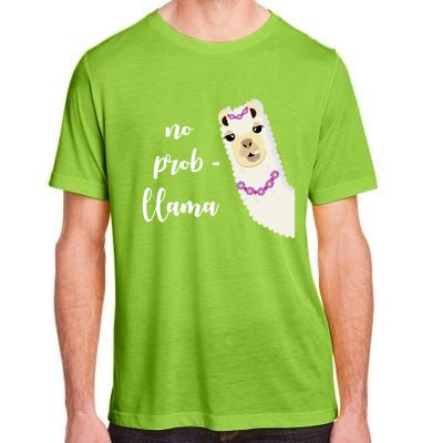 No Probgreat Giftllama Fun Face Alpaca Trending Funny Farm Animal Gift Adult ChromaSoft Performance T-Shirt