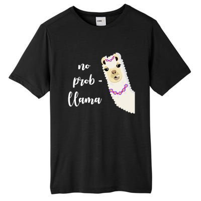 No Probgreat Giftllama Fun Face Alpaca Trending Funny Farm Animal Gift Tall Fusion ChromaSoft Performance T-Shirt