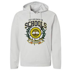 Nice Put God Back In Schools Bbb Outdoors Performance Fleece Hoodie