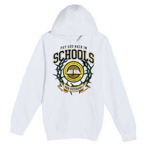 Nice Put God Back In Schools Bbb Outdoors Premium Pullover Hoodie