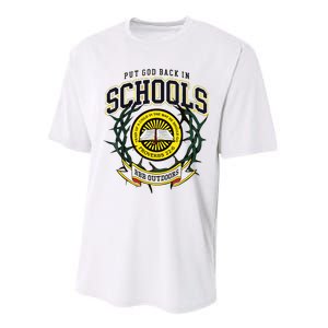 Nice Put God Back In Schools Bbb Outdoors Performance Sprint T-Shirt