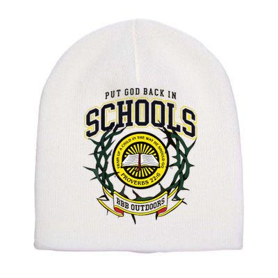 Nice Put God Back In Schools Bbb Outdoors Short Acrylic Beanie