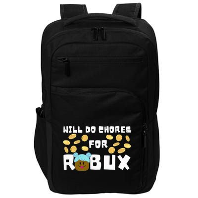 Noob & Professional Gamer Will Do Chores For Robux Impact Tech Backpack