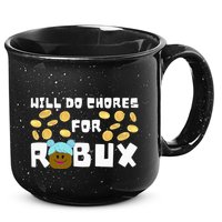 Noob & Professional Gamer Will Do Chores For Robux 15oz Campfire Ceramic Mug