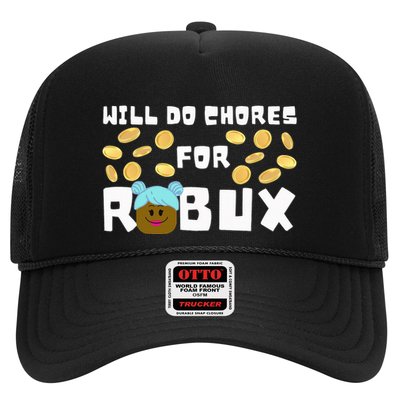 Noob & Professional Gamer Will Do Chores For Robux Trucker Hat