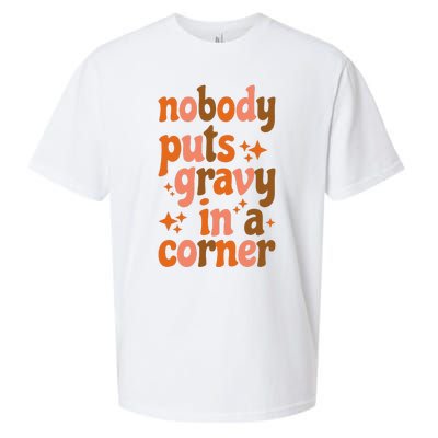 Nobody Puts Gravy In A Corner Sueded Cloud Jersey T-Shirt