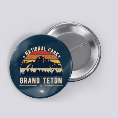 National Park Grand Teton Vintage Retro Souvenir Button