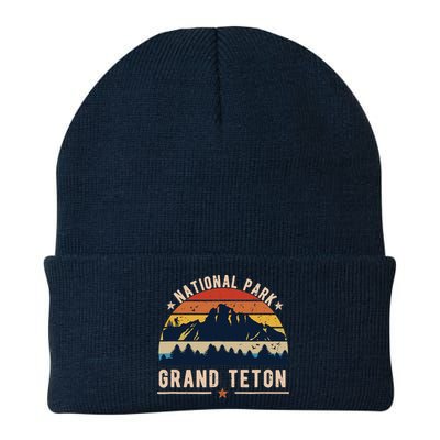 National Park Grand Teton Vintage Retro Souvenir Beanie