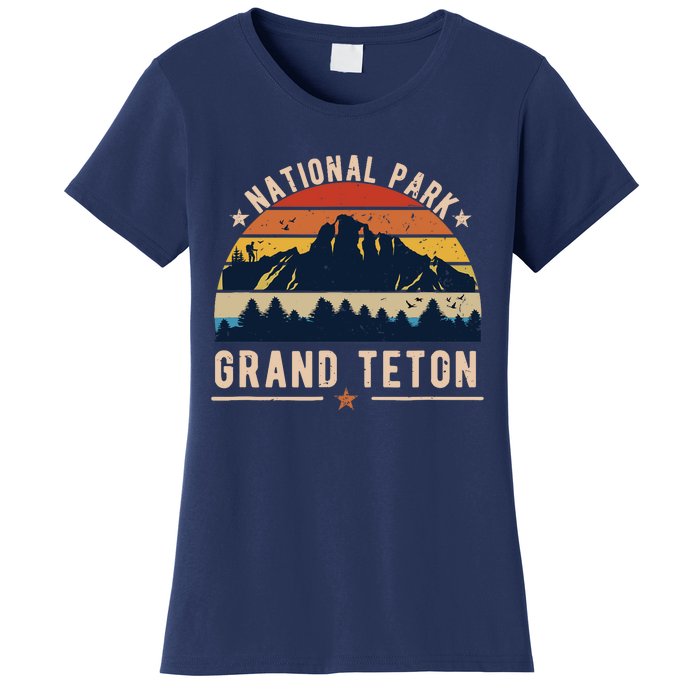 National Park Grand Teton Vintage Retro Souvenir Women's T-Shirt