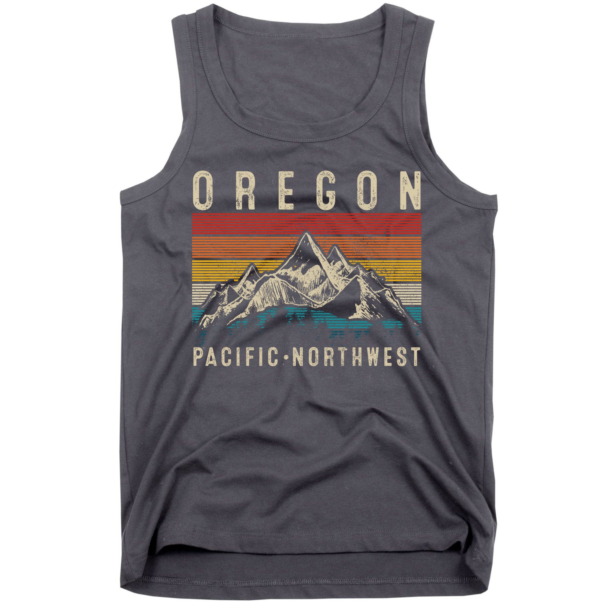 Northwest Pnw Gift Oregon Vintage Mountains Hiking Pacific Tank Top