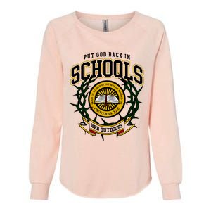 Nice Put God Back In Schools Bbb Outdoors Womens California Wash Sweatshirt