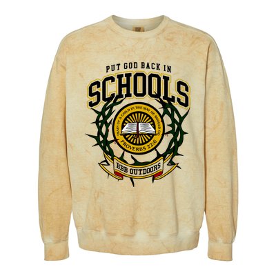 Nice Put God Back In Schools Bbb Outdoors Colorblast Crewneck Sweatshirt