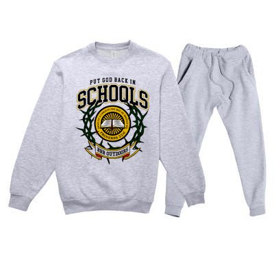 Nice Put God Back In Schools Bbb Outdoors Premium Crewneck Sweatsuit Set