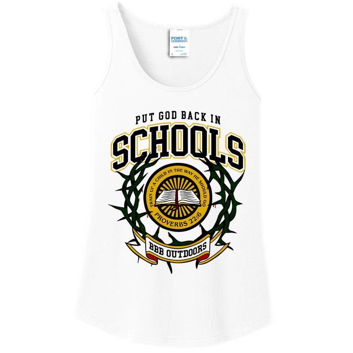 Nice Put God Back In Schools Bbb Outdoors Ladies Essential Tank